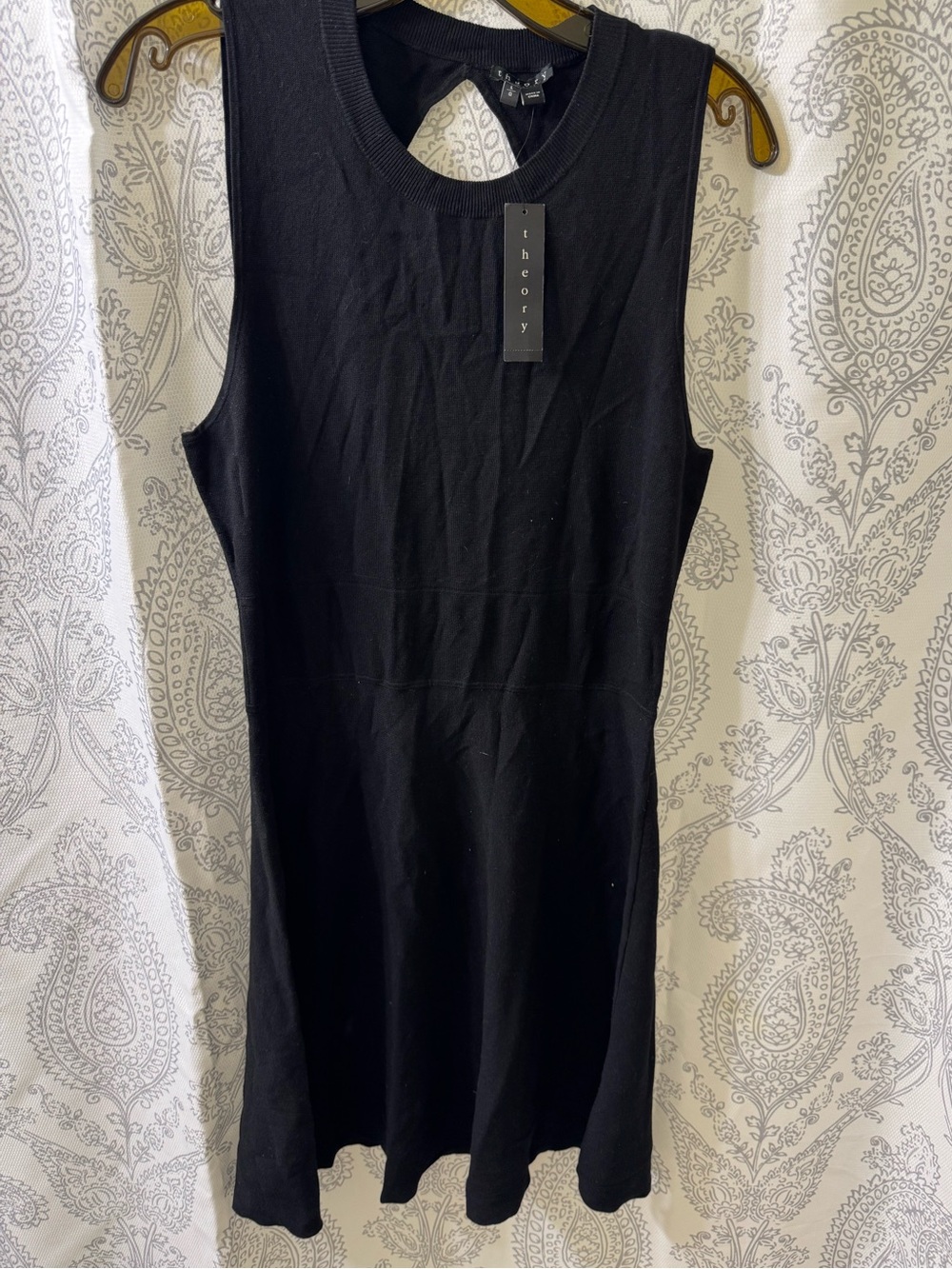 Theory Sleeveless Black Mini Dress